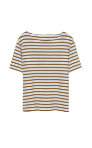 T-SHIRT SAIL SLUB JRSY WHITE CAMEL