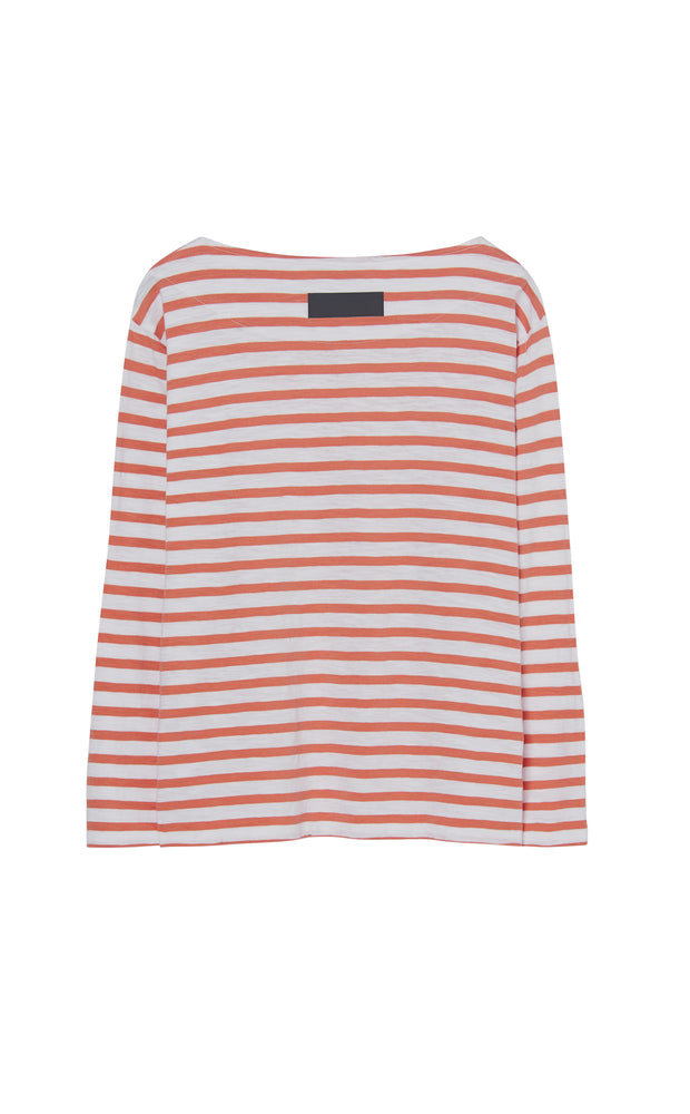 T-SHIRT BOAT ML WHITE ROSE