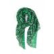 FOULARD RECTANGLE IMPRIMÉ RETRO VERT