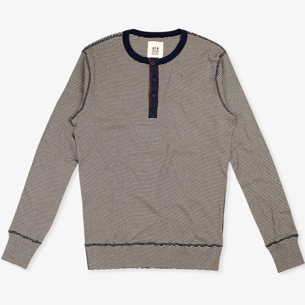 Henley Harri – Fine Stripe Marine