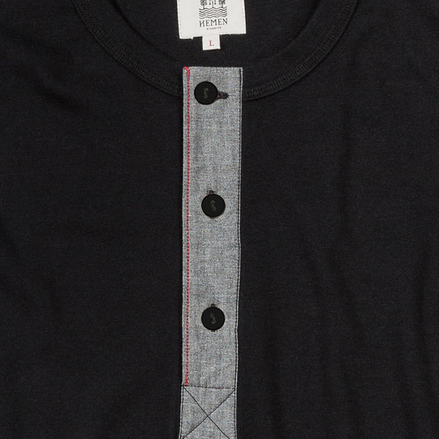 Henley Luzien – Noir Selvedge