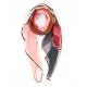 FOULARD PATCHWORK ROSE WOOD